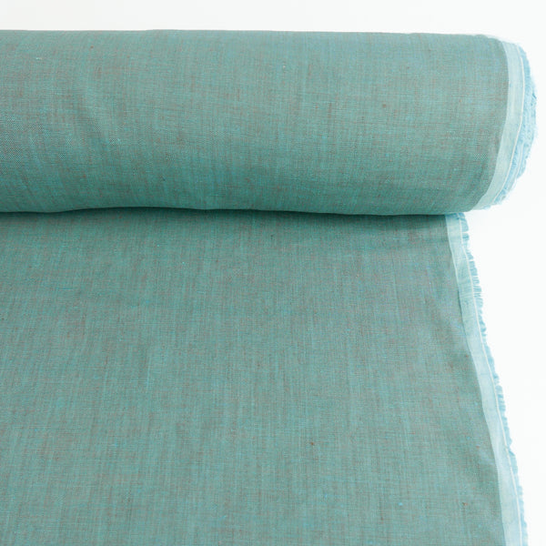 Jacob - European Linen Chambray | Turquoise