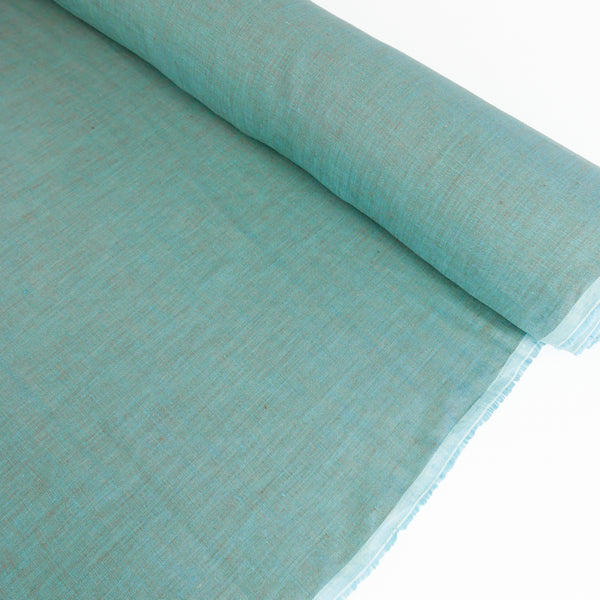 Jacob - European Linen Chambray | Turquoise