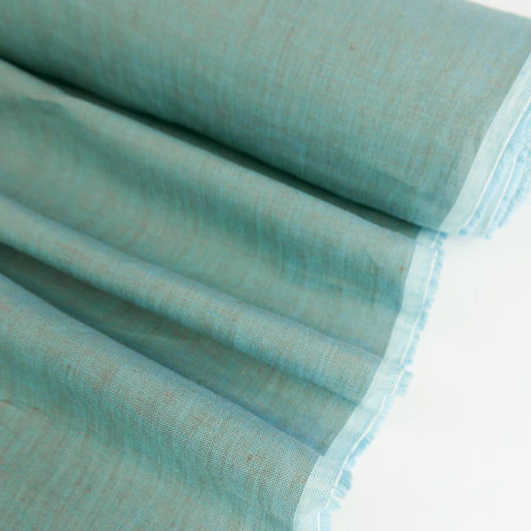 Jacob - European Linen Chambray | Turquoise