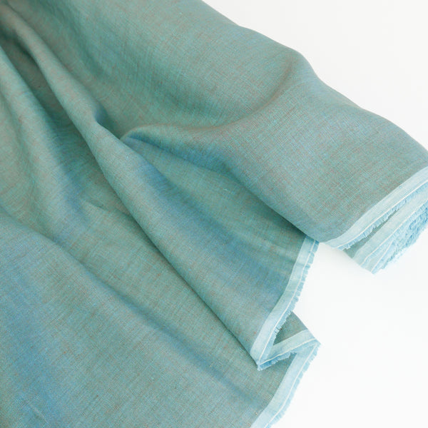 Jacob - European Linen Chambray | Turquoise