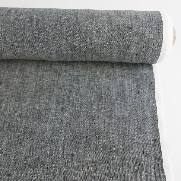 Jacob - European Linen Chambray | Charcoal