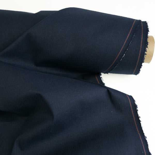 Lexi - High-Stretch Linen | Navy