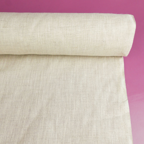 Ben - European Crosshatch Linen | Light Natural