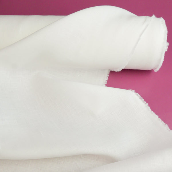 European Liquid-Finish Linen | Off-White