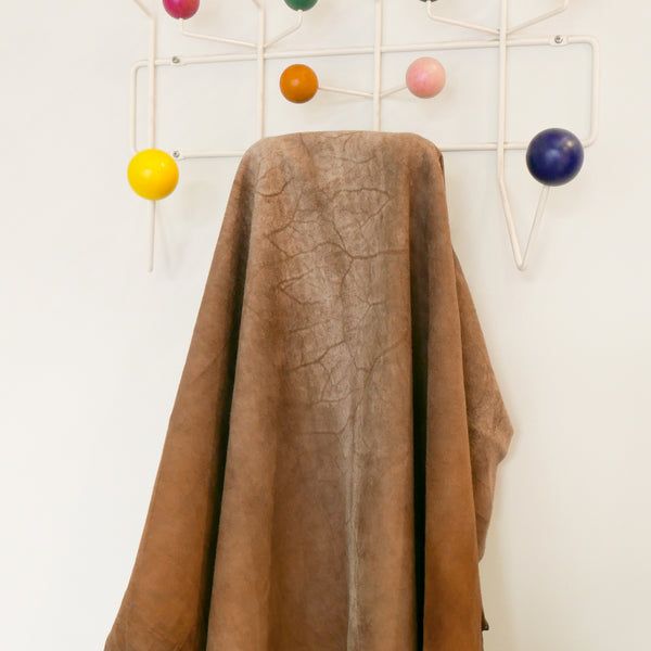 New Zealand Deer Suede Leather Hide | Tan