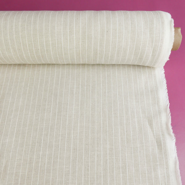 Fabiana - European Yarn-dyed Linen | Pinstripe