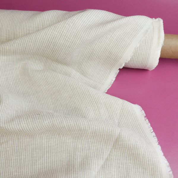 Fabiana - European Yarn-dyed Linen | Mini Stripe