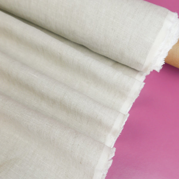 Kaunas - Lithuanian Crosshatch Linen | Soft Wheat