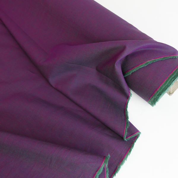 Rosalia - Shot Cotton Shirting | Grape