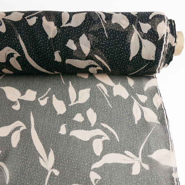 Brigid - Printed Silk Georgette | Tea Leaf