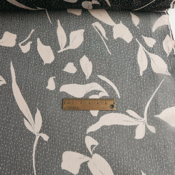 Brigid - Printed Silk Georgette | Tea Leaf