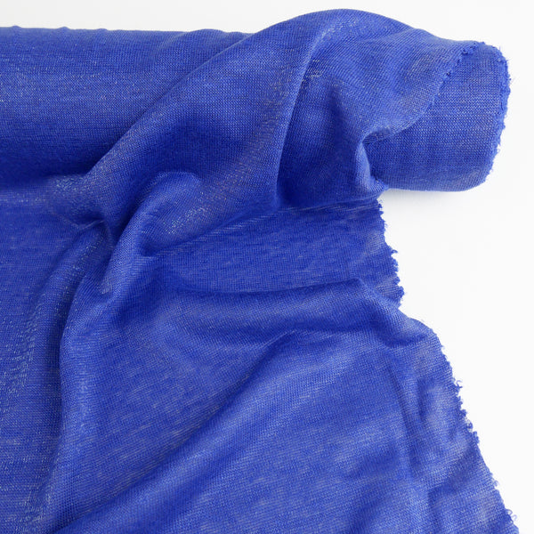 Claire Lurex - Japanese Linen Knit | Cornflower