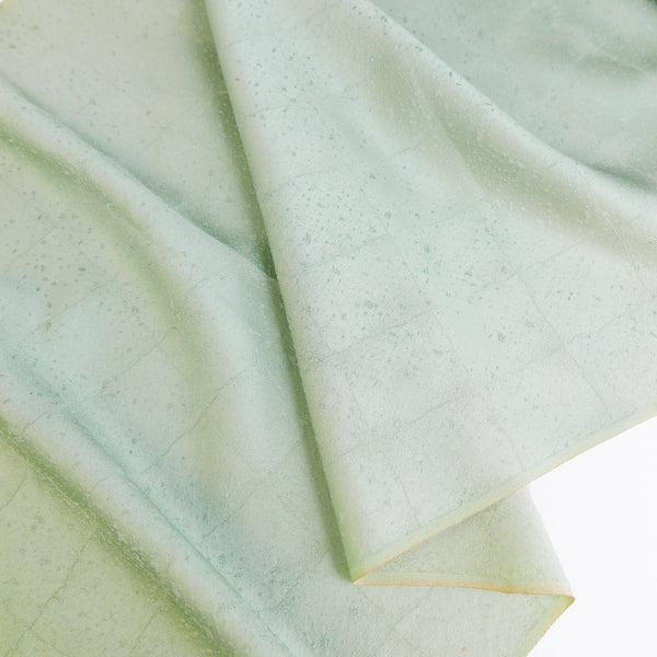 Japanese Kimono Silk Chirimen Crepe | Mint