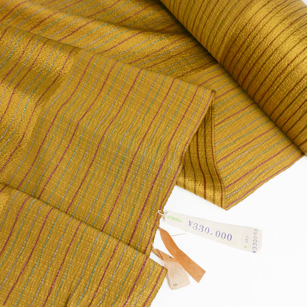 Japanese Kimono Silk Chirimen Crepe | Gold