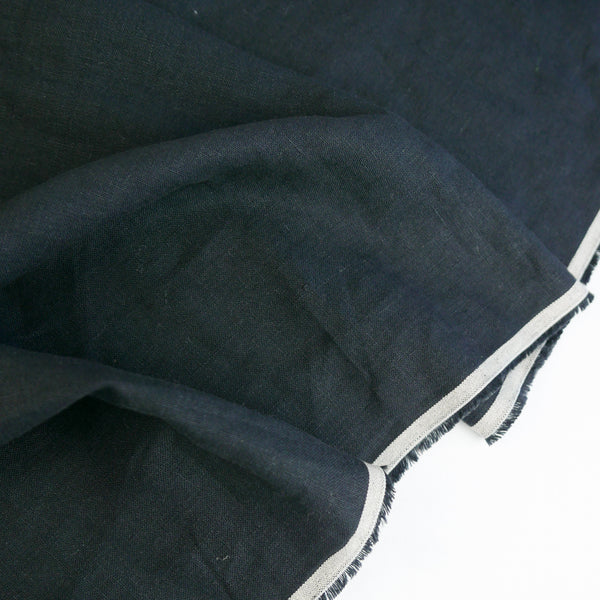 Jack - European Yarn Dyed Linen | Black