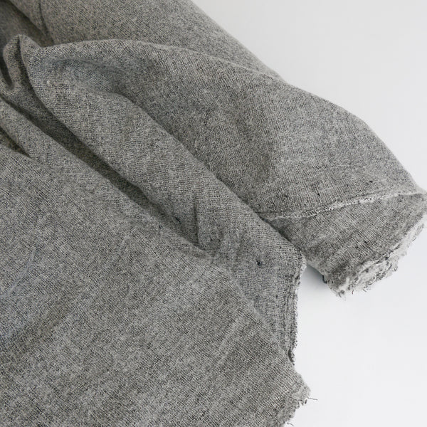 Italian Wool Flannel - Grey Marle