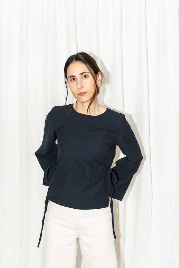 Tie Waist Blouse + Cone Sleeves Pattern - Puff & Pencil