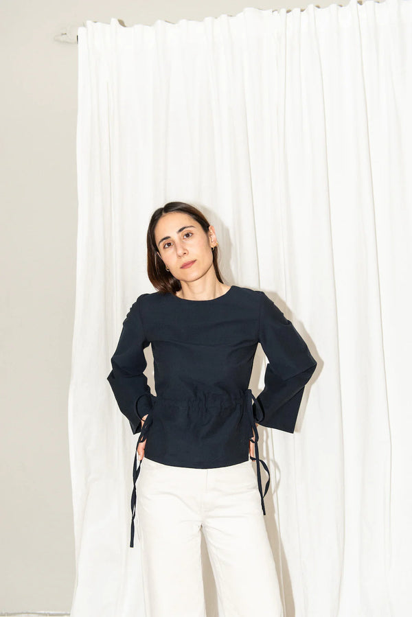 Tie Waist Blouse + Cone Sleeves Pattern - Puff & Pencil