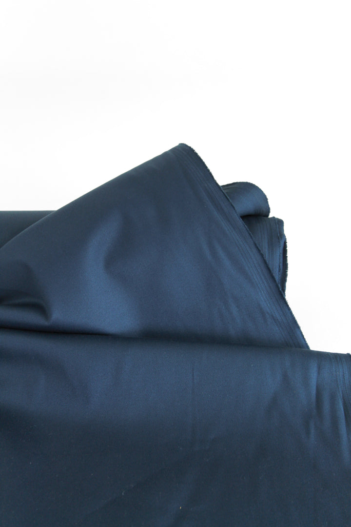 Takao - Stretch Cotton Drill | Prussian Blue