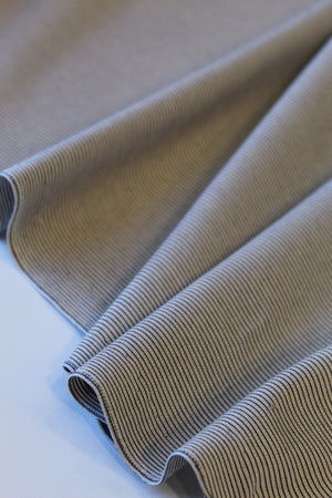 Gemma - Cotton Linen Stripe | Stone Blue