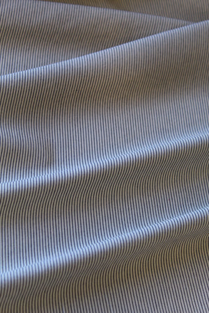 Gemma - Cotton Linen Stripe | Stone Blue