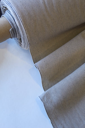 Gemma - Cotton Linen Stripe | Stone Blue