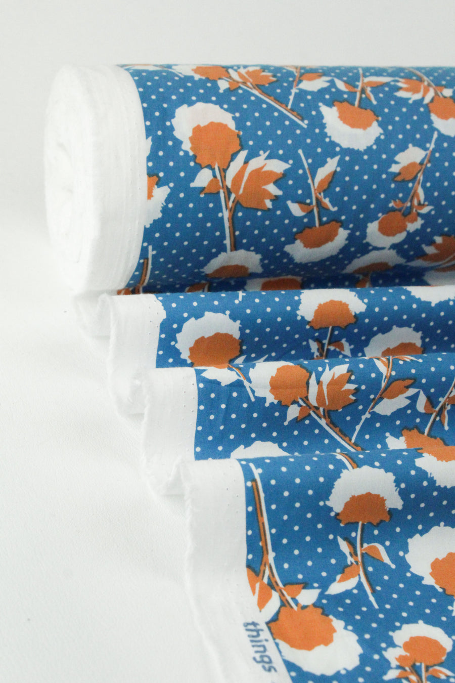 Eté - Printed Cotton | Cyan