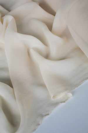 Italian Silk Georgette | Custard