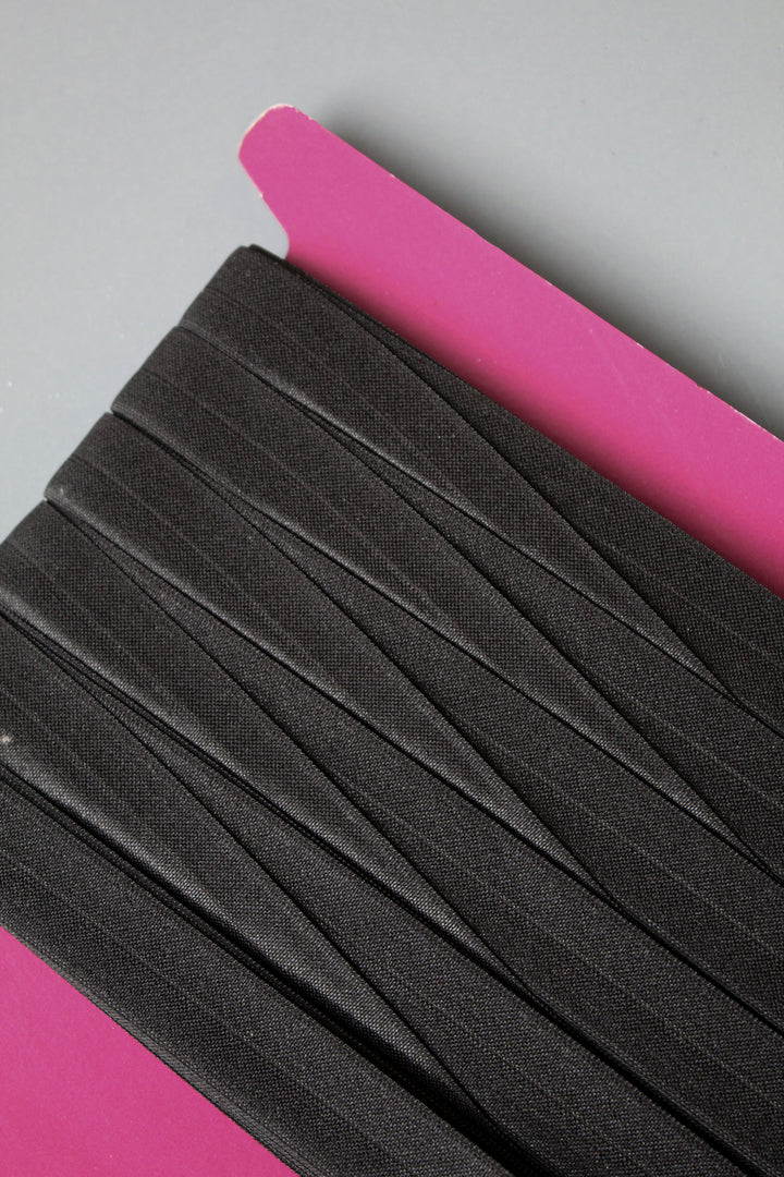 Fold Over Elastic - Black | 20mm