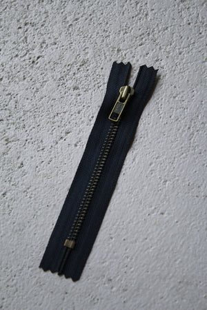 YKK 12cm Antique Metal Zips | Denim