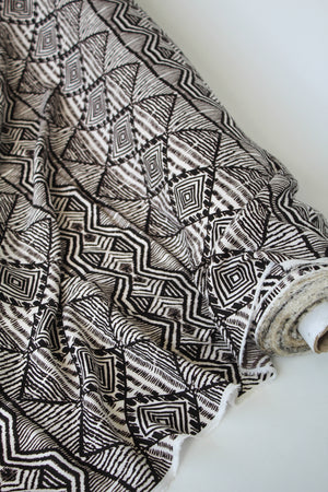 Tanuki - Printed Viscose | Burnt Umber