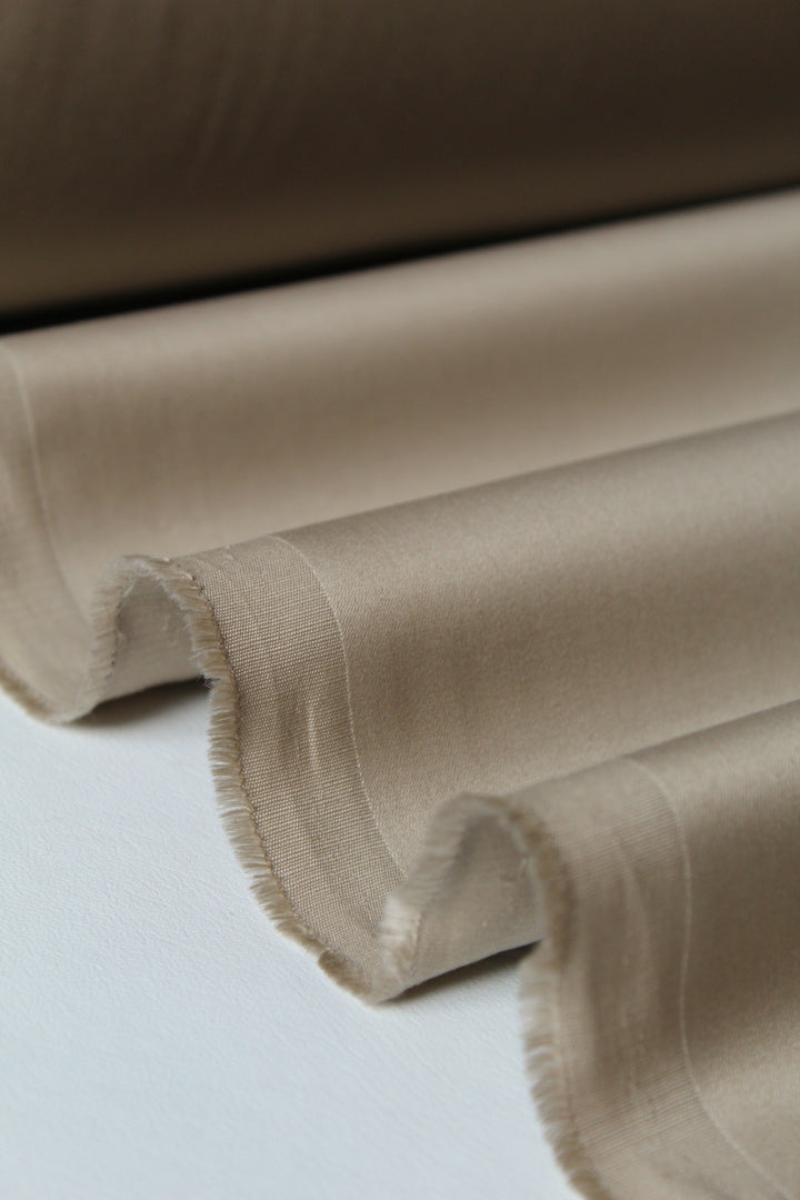 Renzo - Double Woven Polished Cotton | Sand