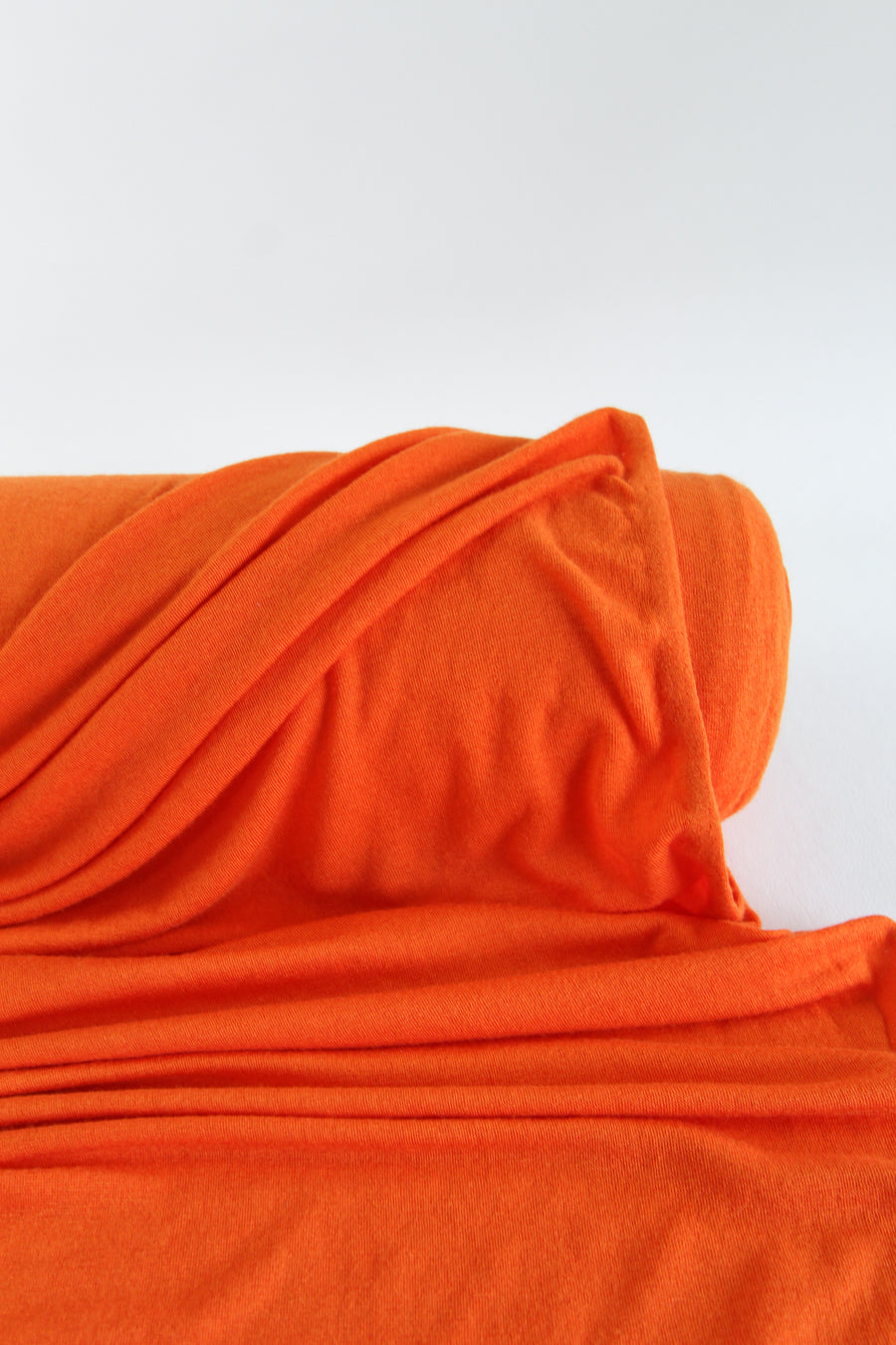 Double Rib Merino Jersey | Persimmon