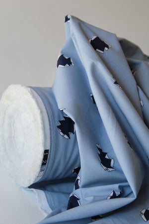 Tabac - Printed Cotton | Baby Blue