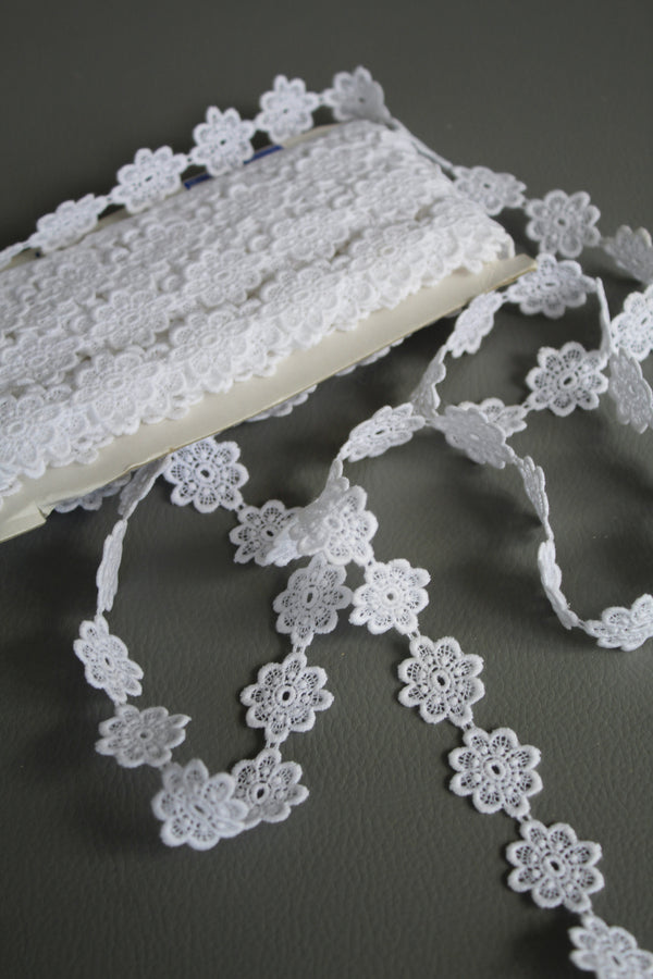 #20 Archival Austrian Guipure Lace - 2.5cm | White