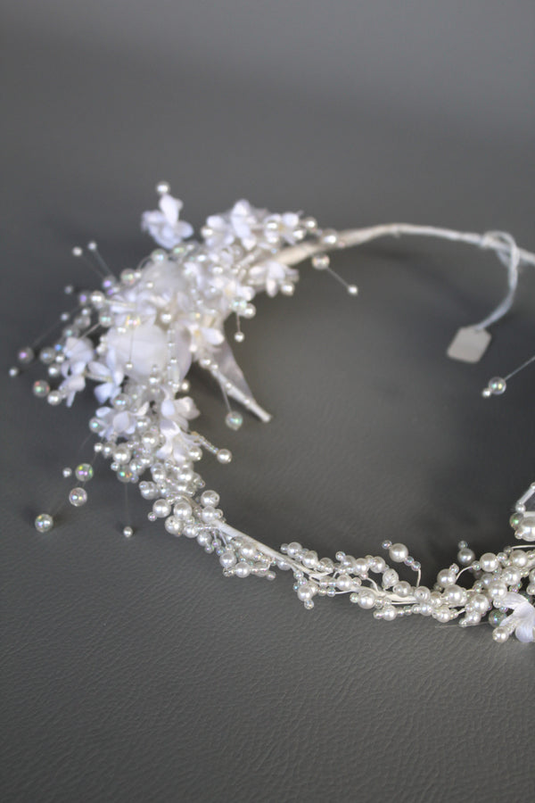 Vintage Pearl Embellished Head Piece #4