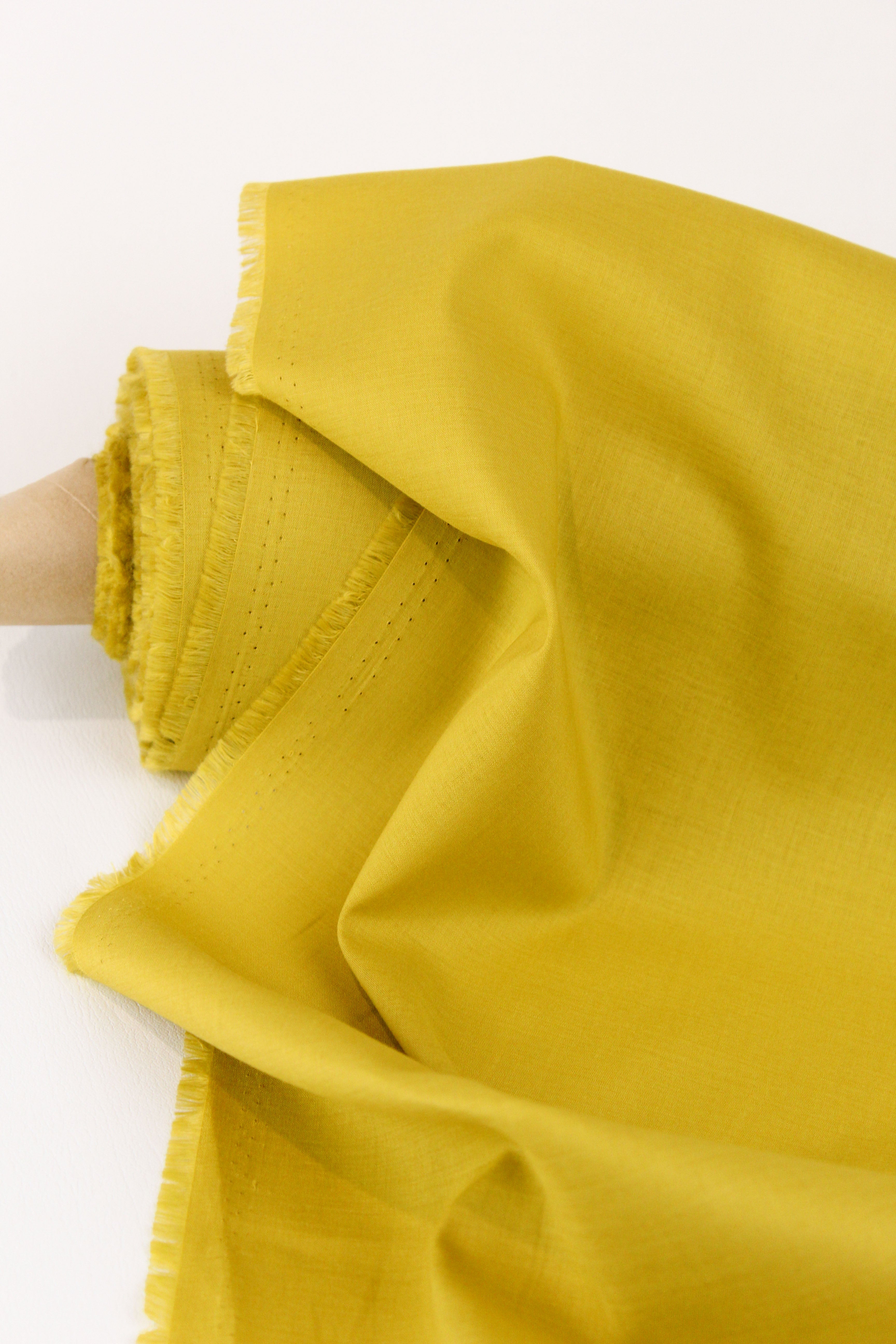 Gloria - Silk Cotton  Apple Green – Drapers Fabrics