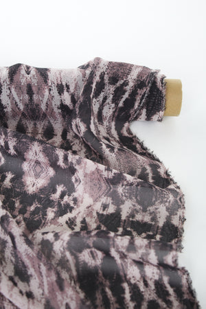 Jenny - Printed Silk Chiffon | Mauve