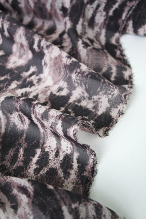 Jenny - Printed Silk Chiffon | Mauve