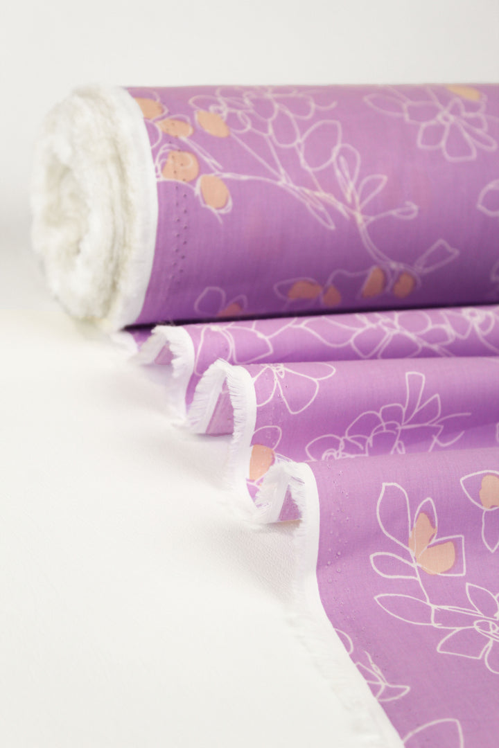 Amalfi - Printed Cotton | Periwinkle