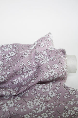 Maple - Printed Viscose | Lavender