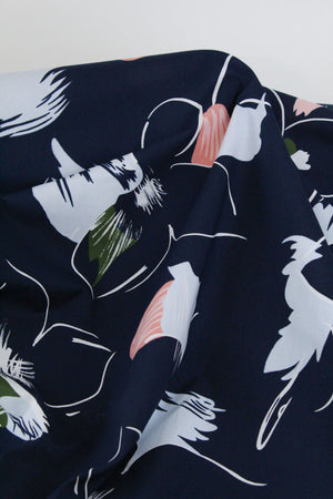 Sorrento - Printed Cotton | Navy