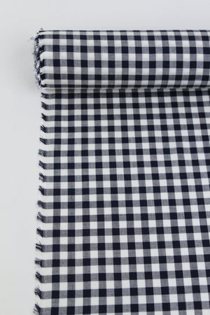 Raquelle - Silk Modal Gingham | Navy