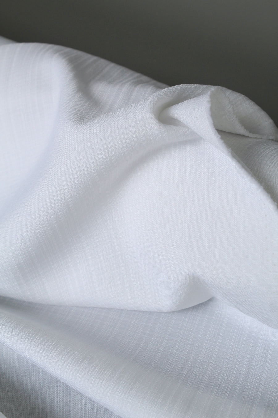 Amedeo Stretch - Cross Hatch Linen | Porcelain