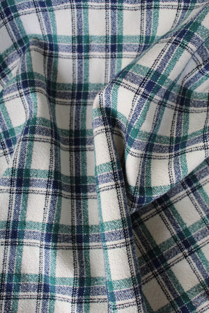 Gene - Cotton Check | Pine Green