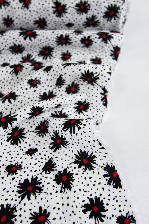 Daisy - Printed Viscose | Dalmatian