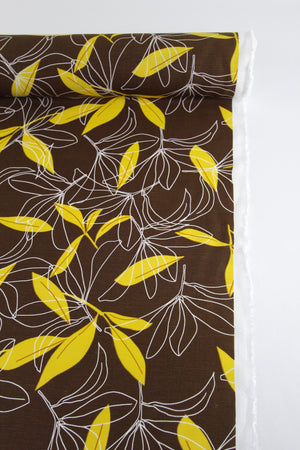 Kazmir - Printed Linen | Carob