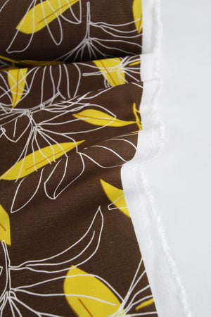 Kazmir - Printed Linen | Carob