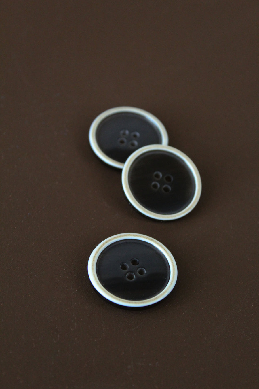 Resin Rimmed Button 28MM | Espresso