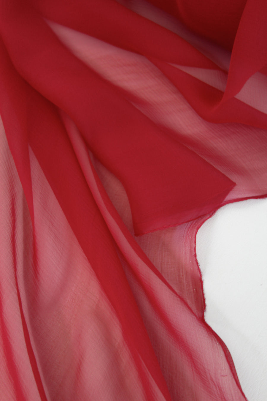 Italian Silk Georgette | Crimson